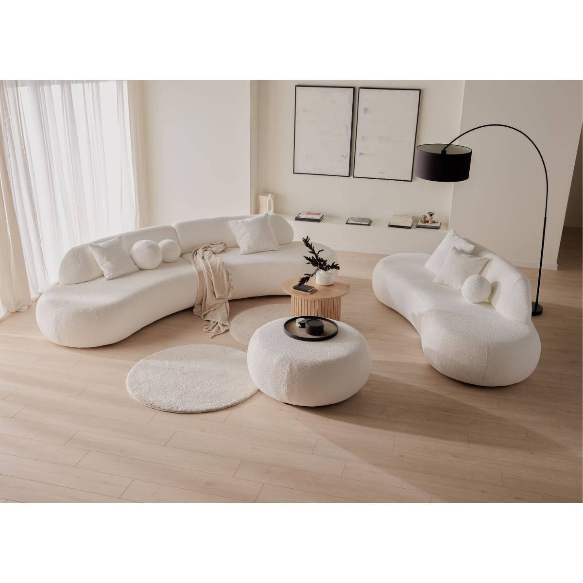 PZ ROYALE Beige design Indoor sofa